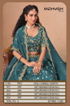 Mehvish Vol 23 Organza Crush Fill Wedding Wear Lehenga Choli Suppliers In India